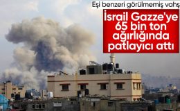 İsrail, Gazze’yi 65 bin ton patlayıcıyla vurdu