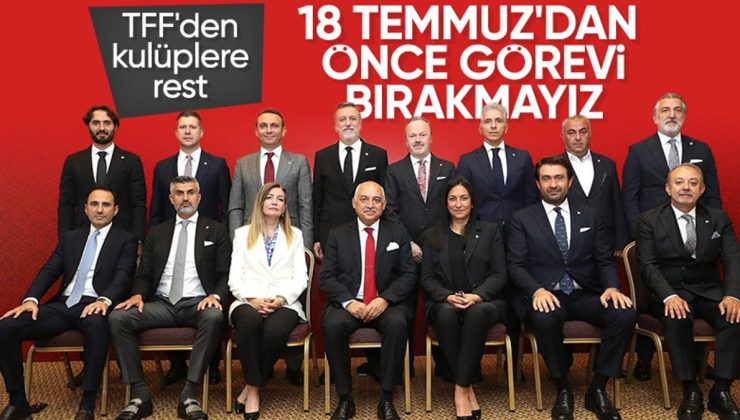 TFF’den seçim tarihiyle ilgili yeni açıklama