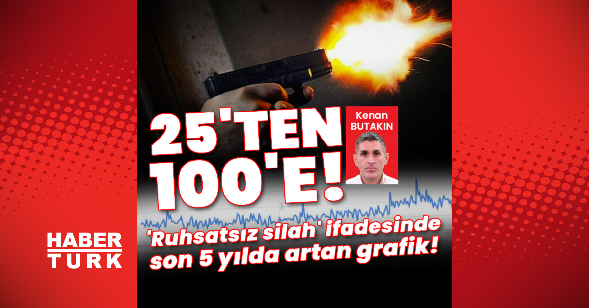 25’ten 100’e! ‘Ruhsatsız silah’ ifadesinde son 5 yılda artan grafik!